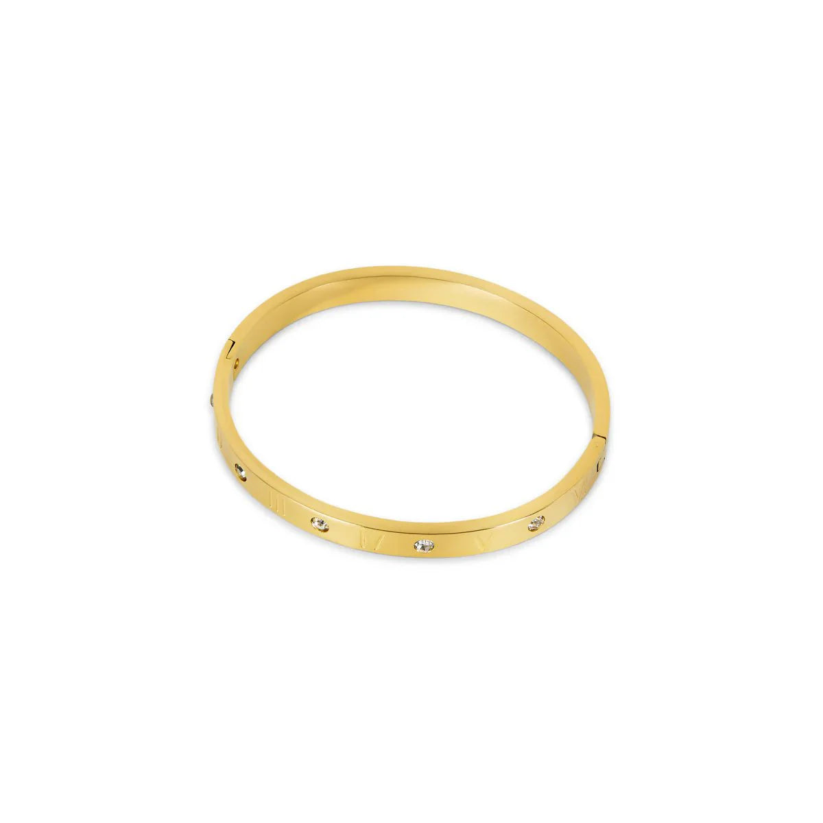 Bracelete Classic Romano Banhado em Ouro 18k