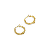 Brinco Argola Twist Banhado em Ouro 18K