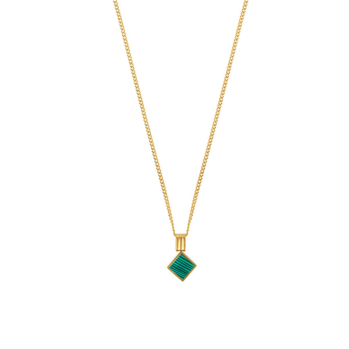 Colar Geometric Minimal Banhado em Ouro 18k